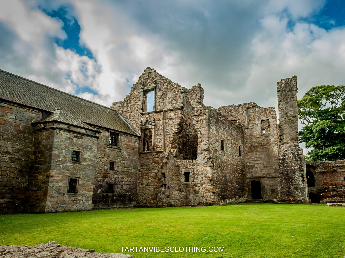 Ruins of A berdour Castle in Fife