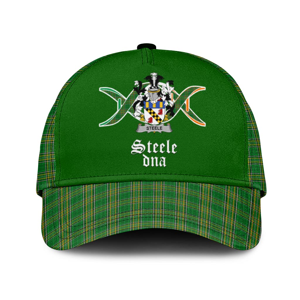 Steele Coat of Arms DNA Irish Tartan Classic Baseball Cap Classic Cap Universal Fit - Tartan Vibes Clothing