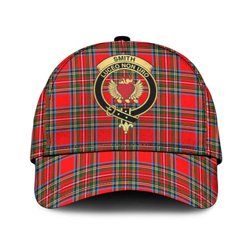(Customer's Request) Stewart (Stuart) Tartan Classic Cap with Smith Family Crest