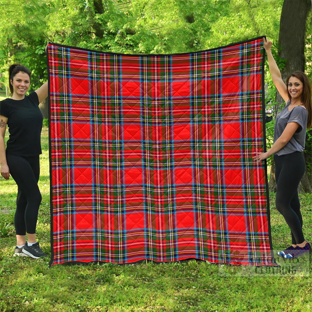 Stewart (Stuart) Tartan Quilt - Tartan Vibes Clothing