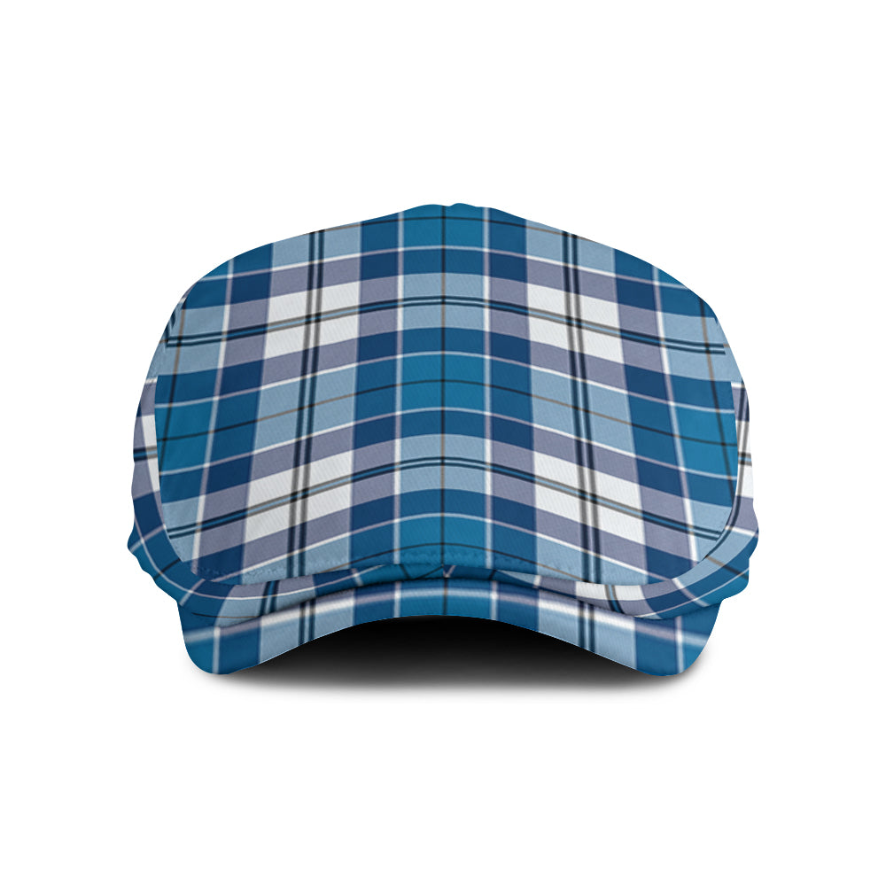 Strathclyde District Tartan Jeff Cap, Tartan Flat Cap Jeff Hat - Tartan Vibes Clothing