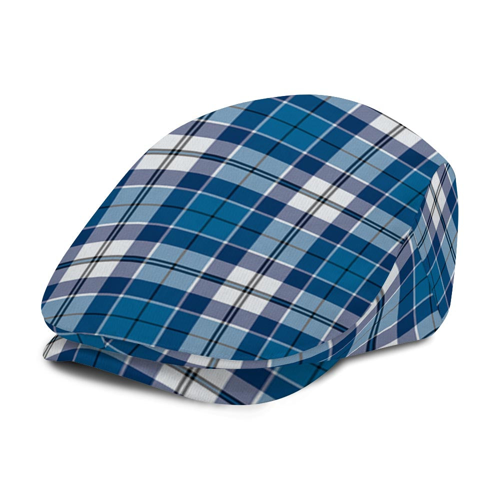 Strathclyde District Tartan Jeff Cap, Tartan Flat Cap - Tartan Vibes Clothing