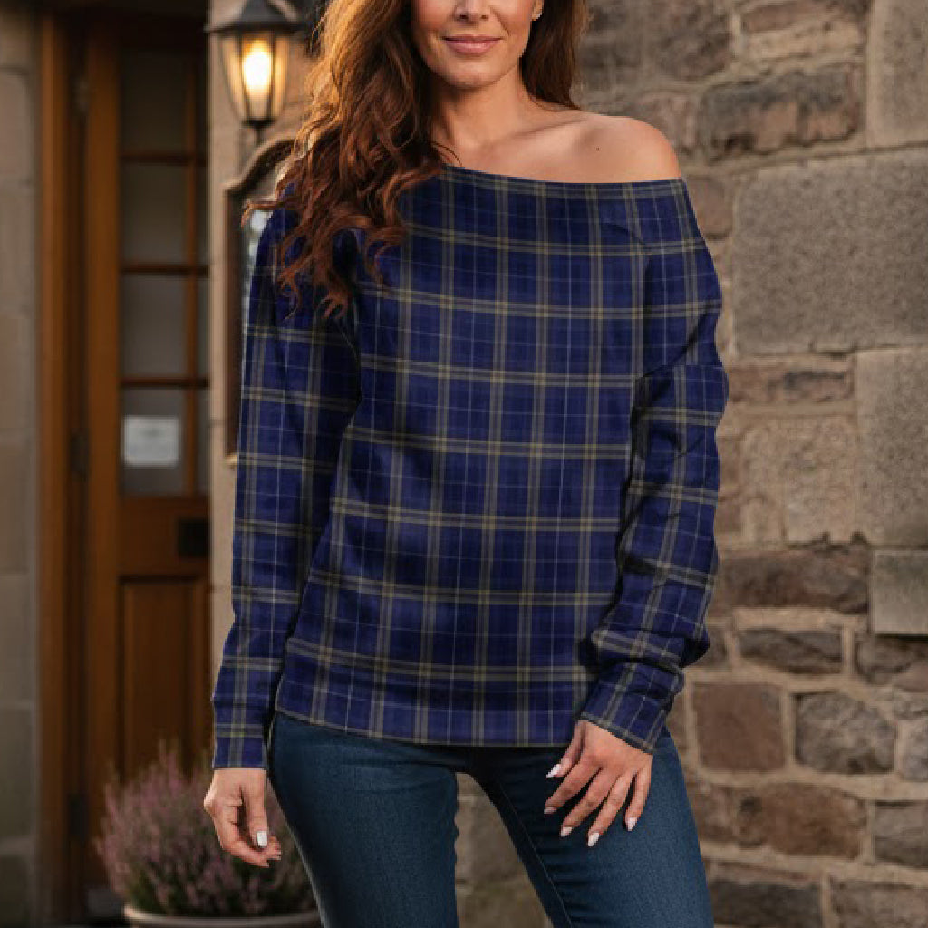 Tartan Women's Off Shoulder Sweater - Tartanvibesclothing