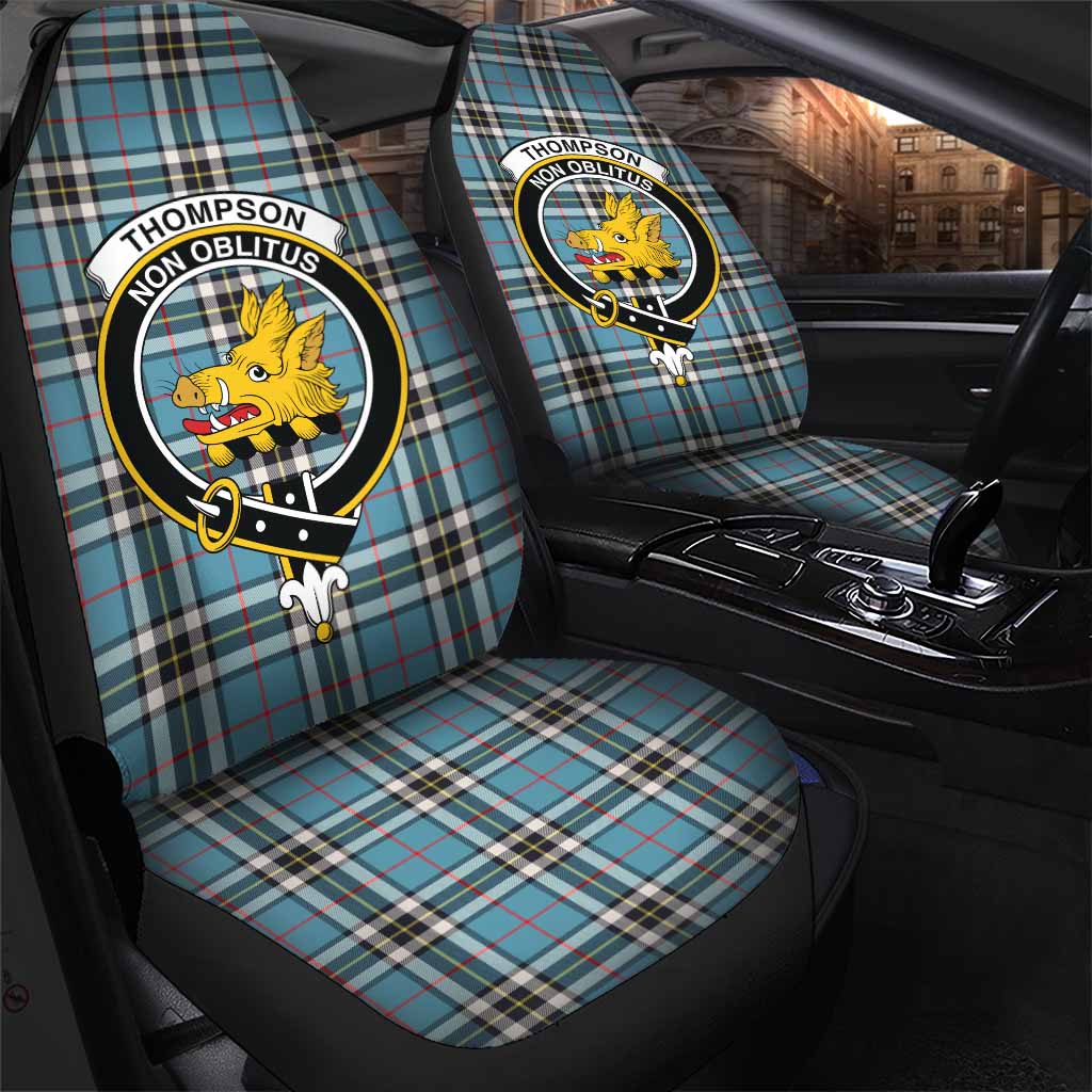 Thompson (Thomson) Tartan Car Seat Cover with Family Crest One Size - Tartan Vibes Clothing