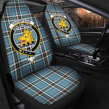 Thompson (Thomson) Tartan Car Seat Cover with Family Crest One Size - Tartan Vibes Clothing