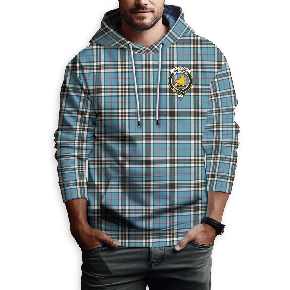 Thompson (Thomson) Tartan Hoodie with Family Crest - Tartan Vibes Clothing