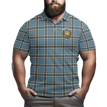 Thompson (Thomson) Tartan Men's Polo Shirt with Family Crest Adult - Tartan Vibes Clothing