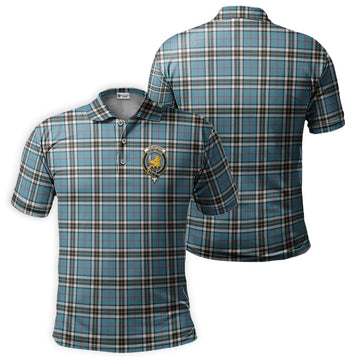 Thompson (Thomson) Tartan Men's Polo Shirt with Family Crest Kid - Tartan Vibes Clothing