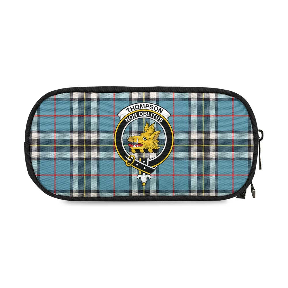 Thompson (Thomson) Tartan Pen and Pencil Case with Family Crest One Size 4.13*8.74 inch - Tartan Vibes Clothing