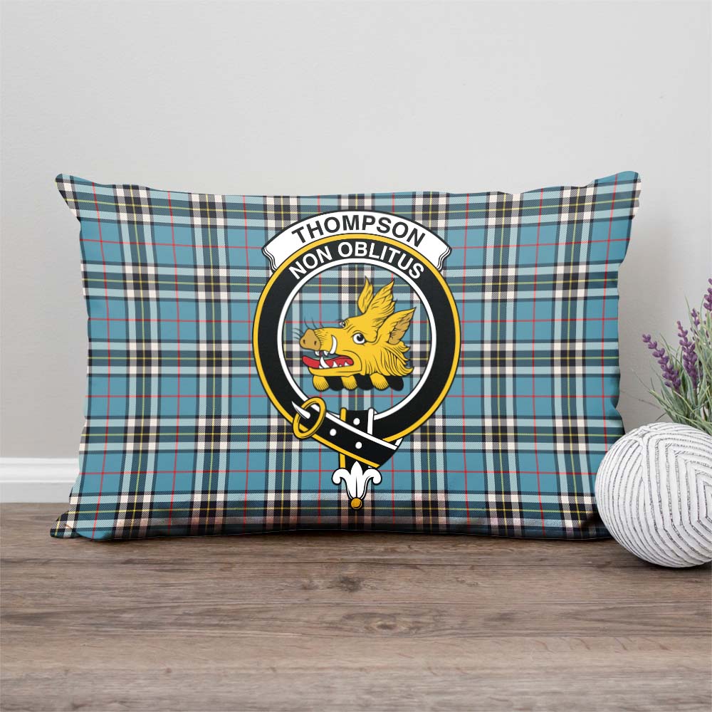Thompson (Thomson) Tartan Pillow Cover with Family Crest Rectangle Pillow Cover - Tartan Vibes Clothing