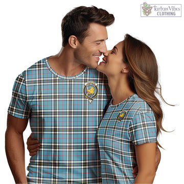 Thompson (Thomson) Tartan T-Shirt with Family Crest - Tartan Vibes Clothing