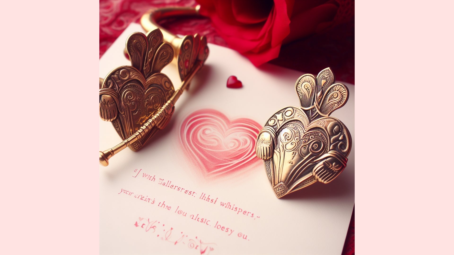 Traditional Claddagh Whispers Valentine Card