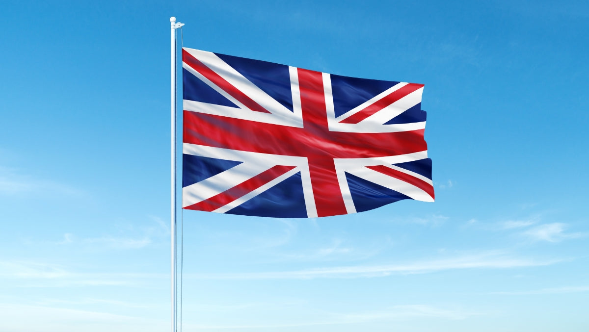 The Union Flag highlights the blend of Scotland’s Saltire with the crosses of England and Ireland.