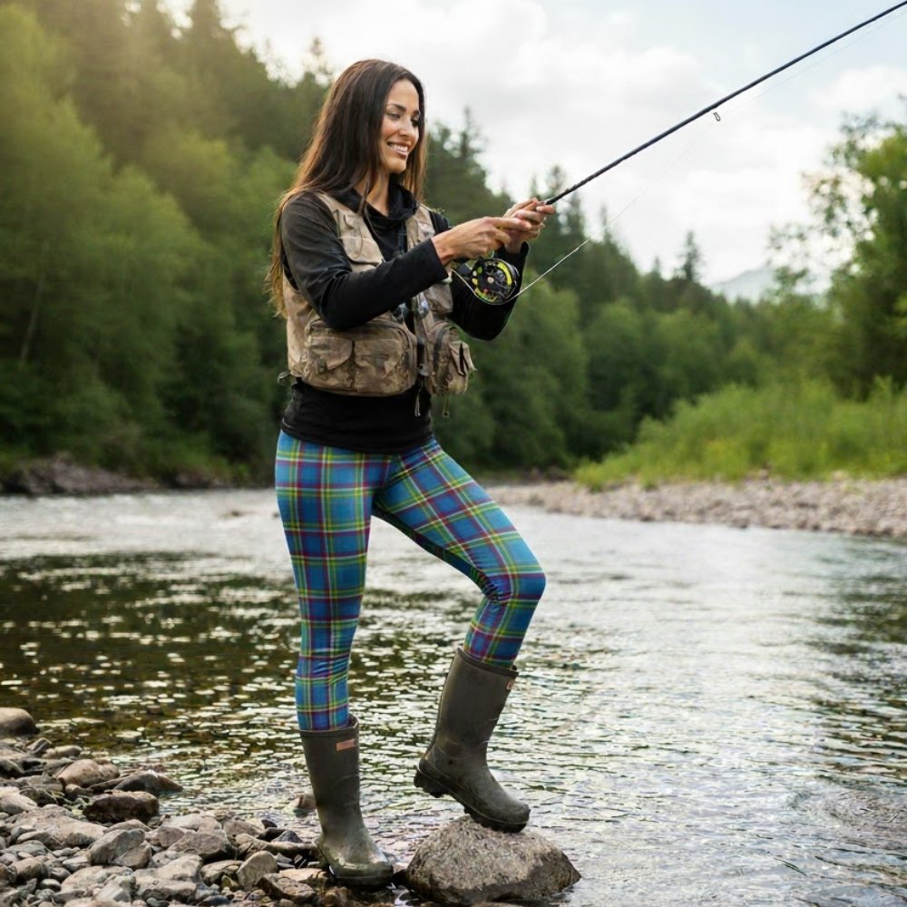 Yukon Territory Canada Tartan Womens Leggings