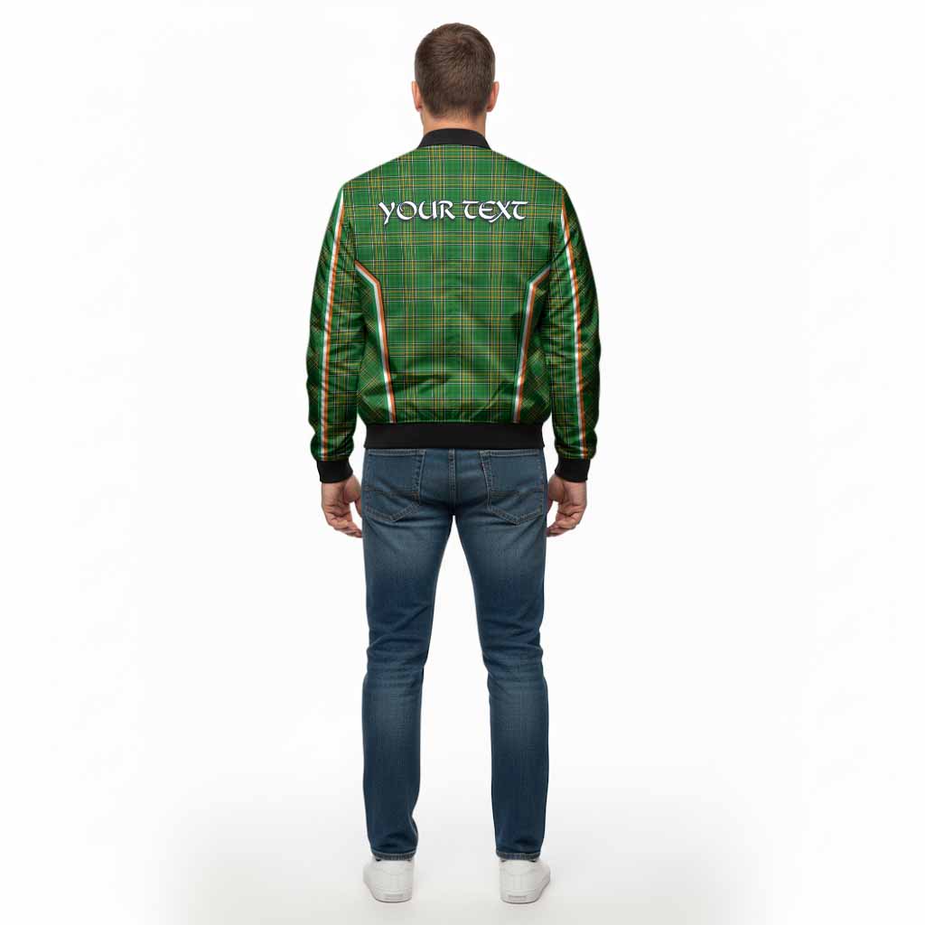 Abbott Irish Clan Coat of Arm Tartan Bomber Jacket Flag Style