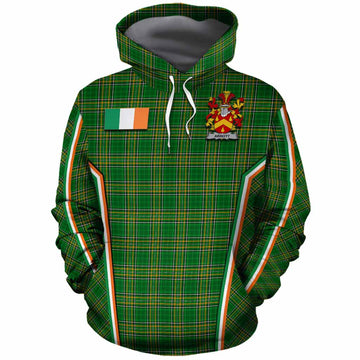 Abbott Irish Clan Coat of Arm Tartan Cotton Hoodie Flag Style