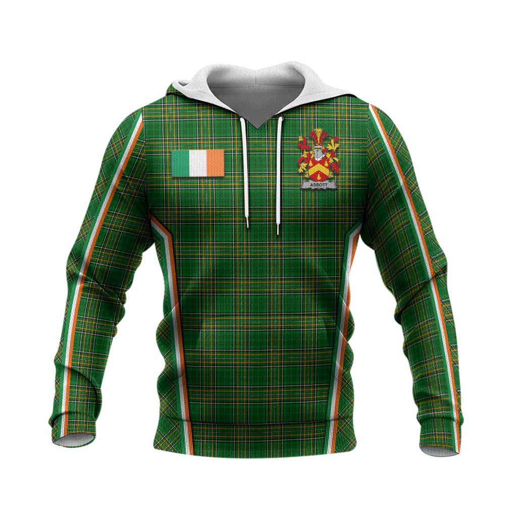 Abbott Irish Clan Coat of Arm Tartan Knitted Hoodie Flag Style