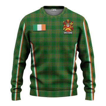 Abbott Irish Clan Coat of Arm Tartan Knitted Sweater Flag Style