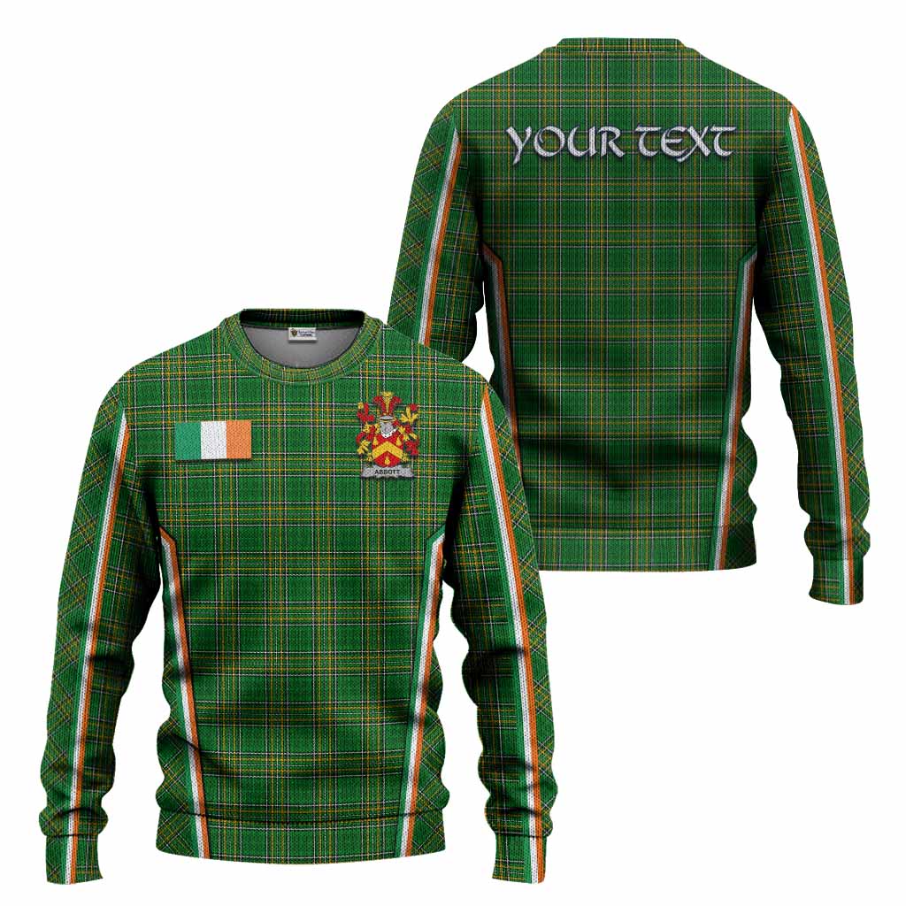 Abbott Irish Clan Coat of Arm Tartan Knitted Sweater Flag Style