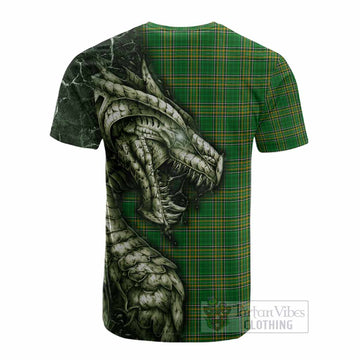 Abbott Irish Clan Cotton T-shirt Irish Roots Dragon Soul