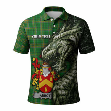 Abbott Irish Clan Polo Shirt Irish Roots Dragon Soul