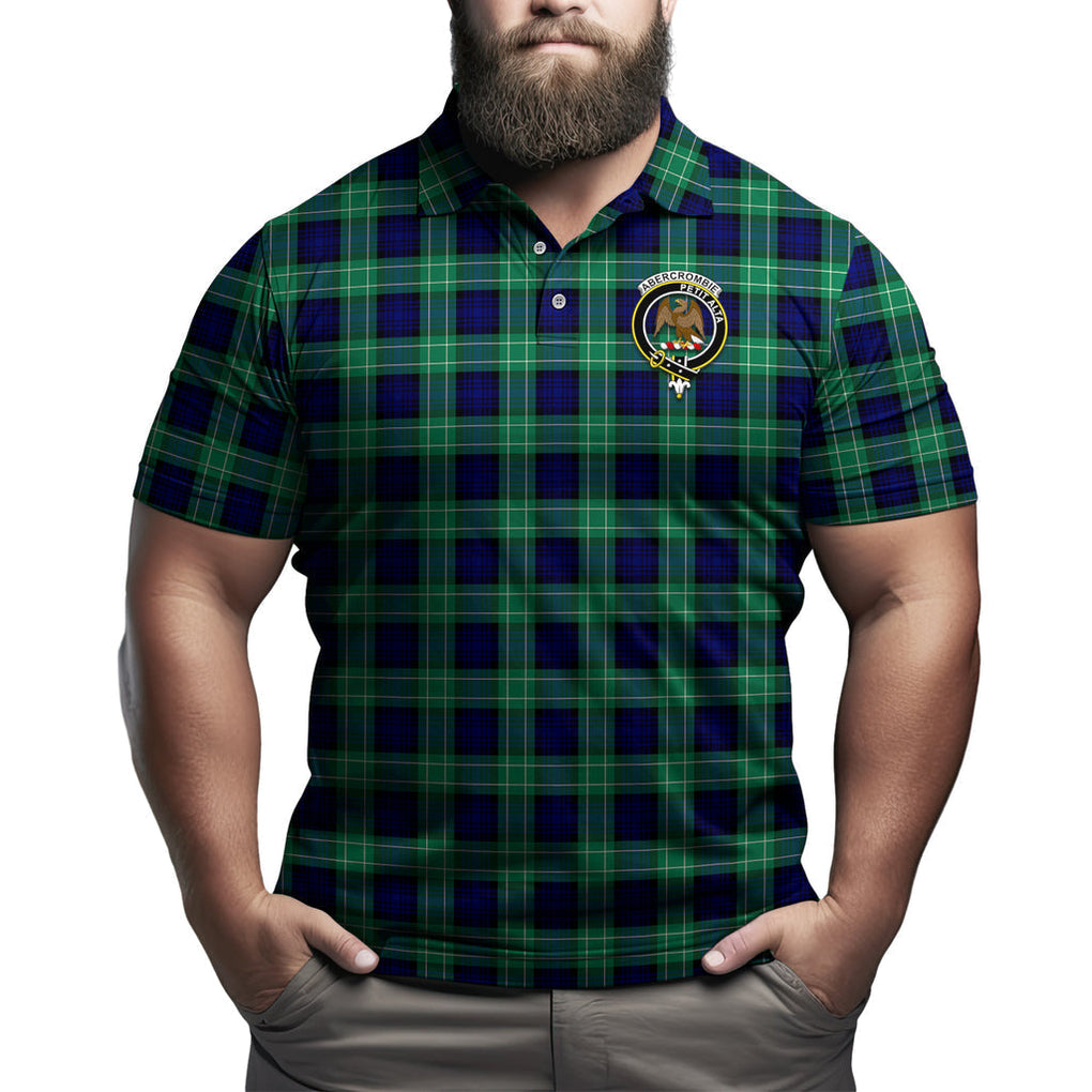 Abercrombie Tartan Men's Polo Shirt with Family Crest Kid - Tartan Vibes Clothing