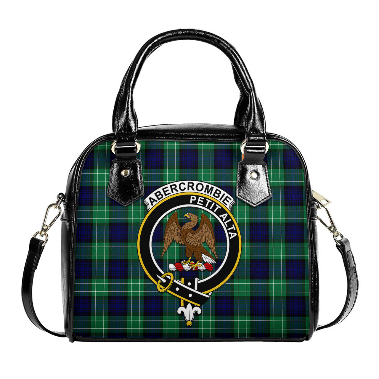 Abercrombie Tartan Shoulder Handbags with Family Crest One Size 6*25*22 cm - Tartanvibesclothing