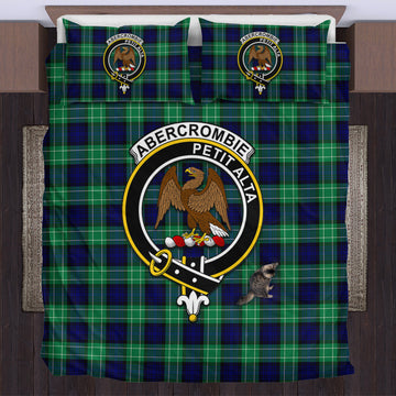 Abercrombie Tartan Bedding Set with Family Crest