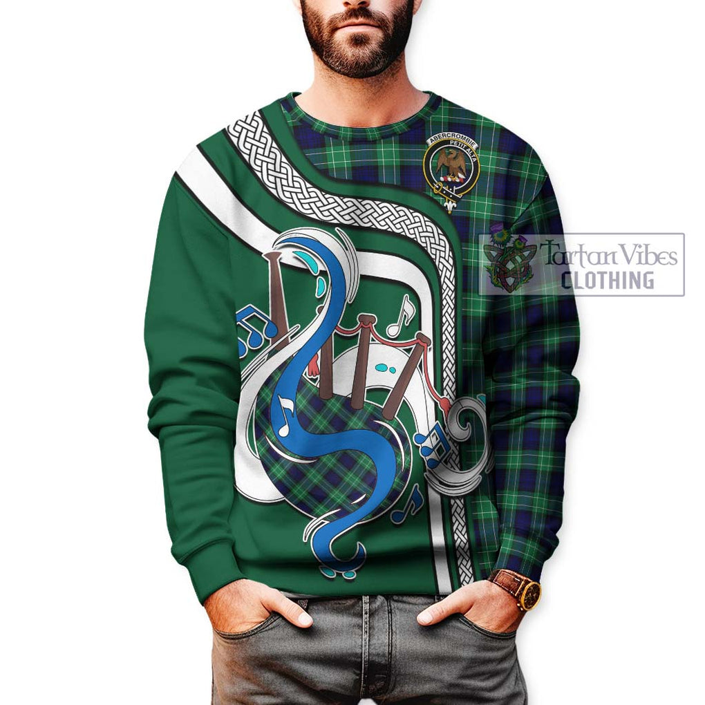 Abercrombie Tartan Sweatshirt with Epic Bagpipe Style Unisex - Tartanvibesclothing Shop