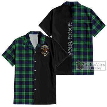 Abercrombie Tartan Short Sleeve Button Shirt with Family Crest and Half Of Me Style Kid - Tartanvibesclothing Shop