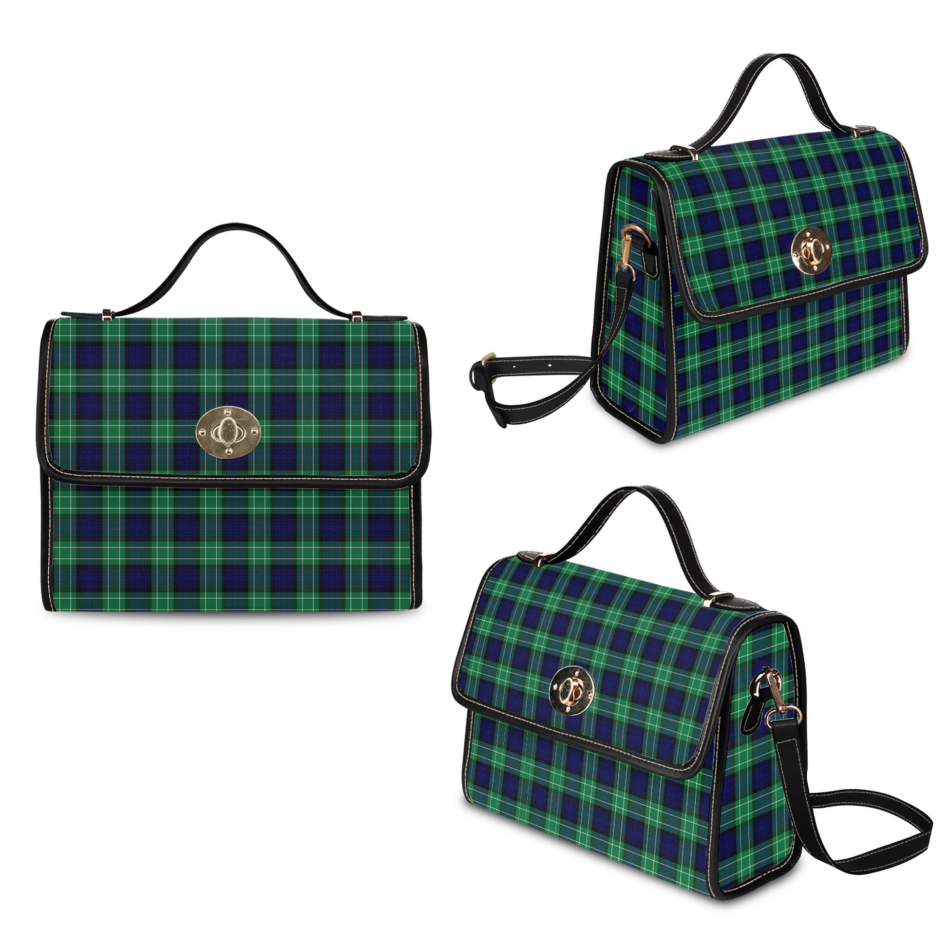 Abercrombie Tartan Leather Strap Waterproof Canvas Bag One Size 34cm * 42cm (13.4" x 16.5") - Tartanvibesclothing