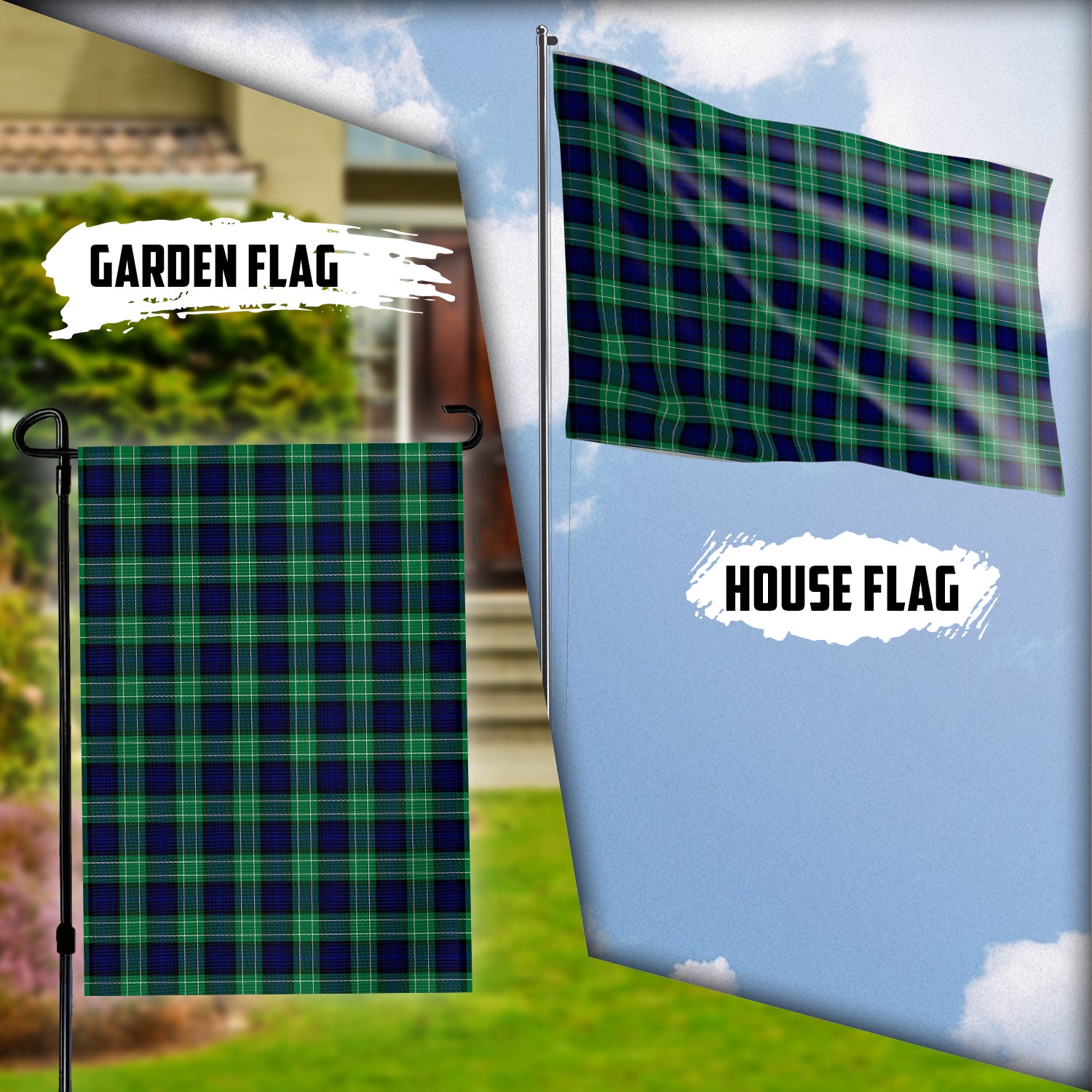 Abercrombie Tartan Flag Garden Flag (Vertical) - Tartanvibesclothing