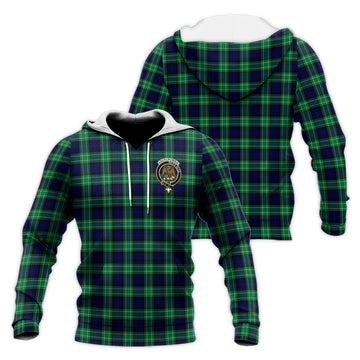 Abercrombie Tartan Knitted Hoodie with Family Crest Unisex Knitted Hoodie - Tartanvibesclothing