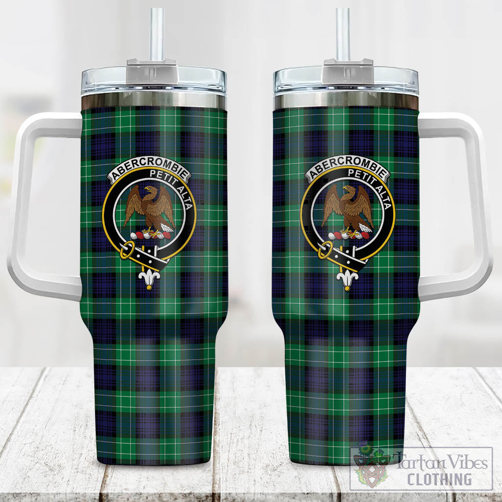 Tartan Vibes Clothing Abercrombie Tartan and Family Crest Tumbler with Handle