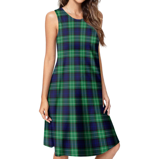 Christmas Tartan Green Plaid Scottish Women's Robe main image 1