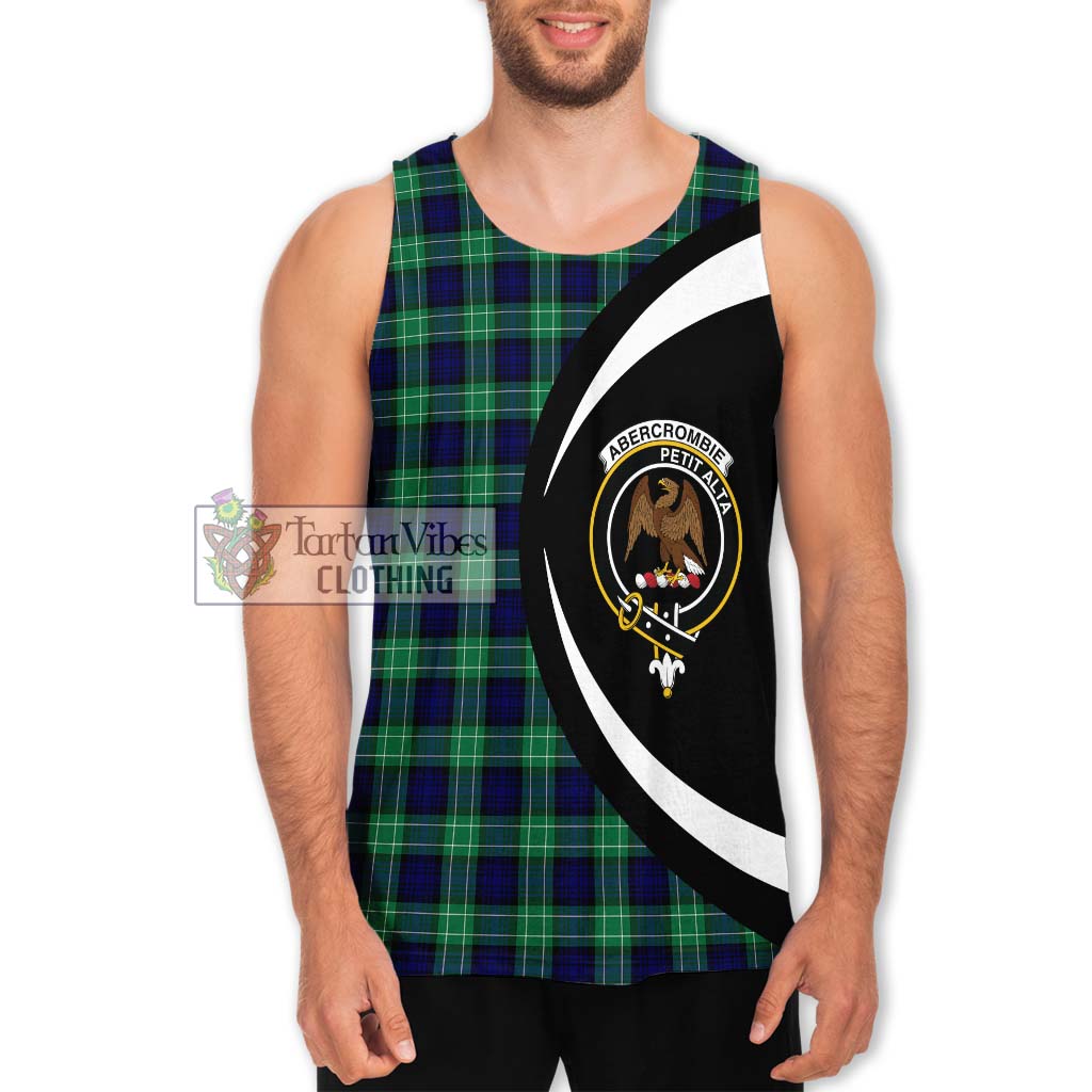 Abercrombie Tartan Men's Tank Top with Family Crest Circle Style Men - Tartan Vibes Clothing