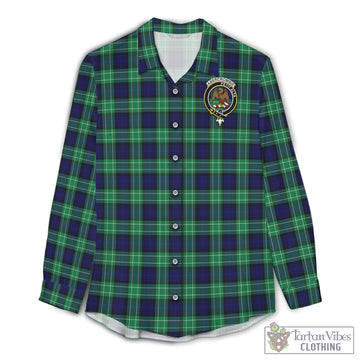 Abercrombie Tartan Womens Casual Shirt with Family Crest