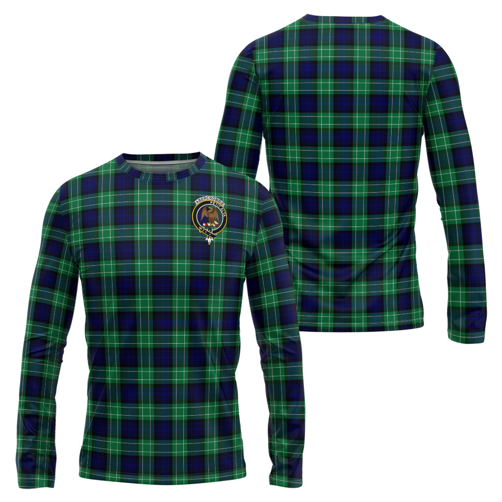Abercrombie Tartan Long Sleeve T-Shirt with Family Crest Unisex - Tartanvibesclothing