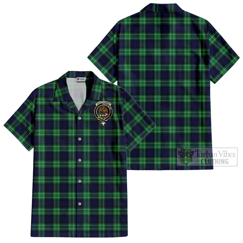 Abercrombie Tartan Cotton Hawaiian Shirt with Family Crest Kid - Tartan Vibes Clothing