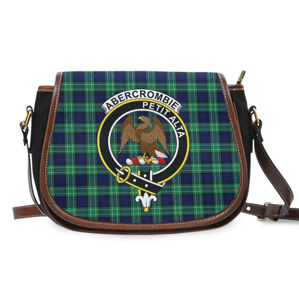 Abercrombie Tartan Saddle Bag with Family Crest - Tartan Vibes Clothing