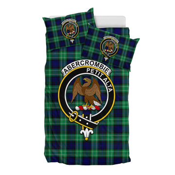 Abercrombie Tartan Bedding Set with Family Crest