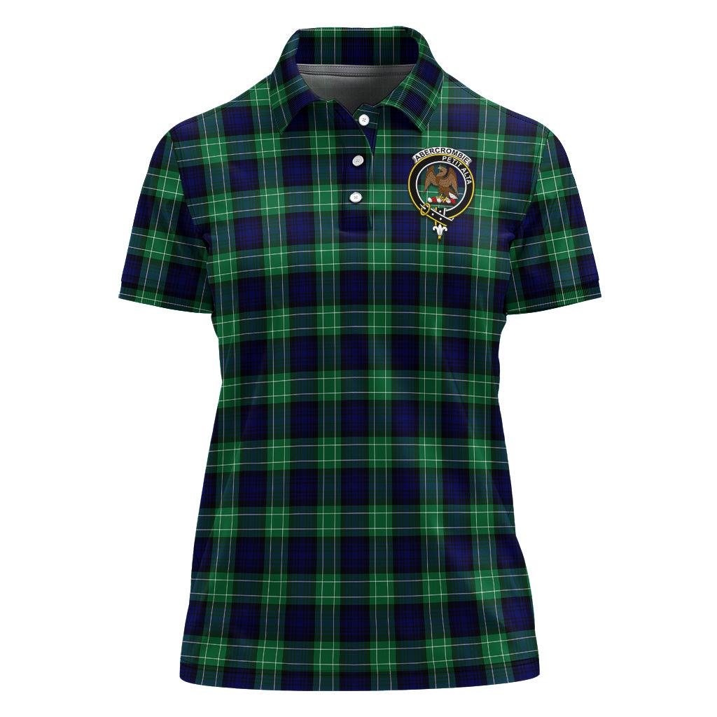 Abercrombie Tartan Polo Shirt with Family Crest For Women - Tartanvibesclothing