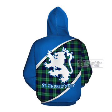 Abercrombie Family Crest Tartan Cotton Hoodie Celebrate Saint Andrew's Day in Style
