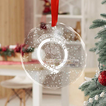 Abercrombie Clan Crest Christmas Glass Ornament