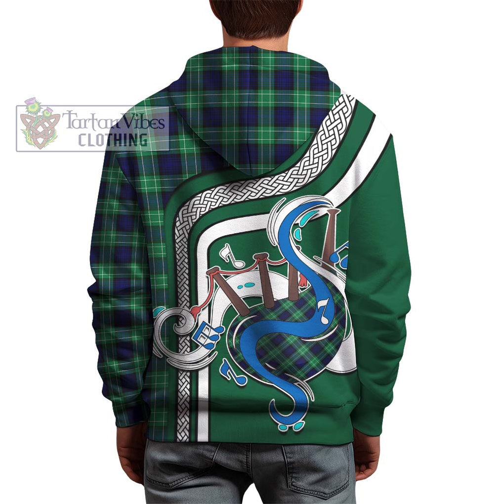Abercrombie Tartan Hoodie with Epic Bagpipe Style - Tartanvibesclothing Shop