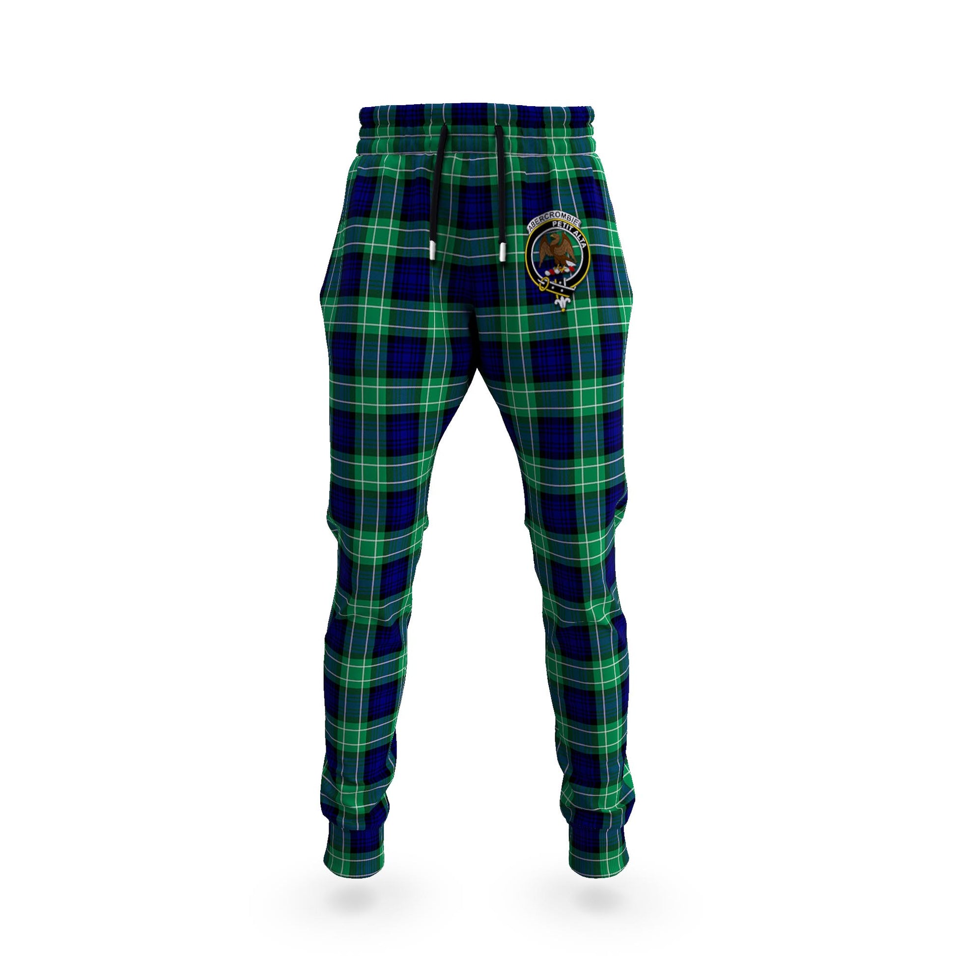 Abercrombie Tartan Joggers Pants with Family Crest 5XL - Tartan Vibes Clothing