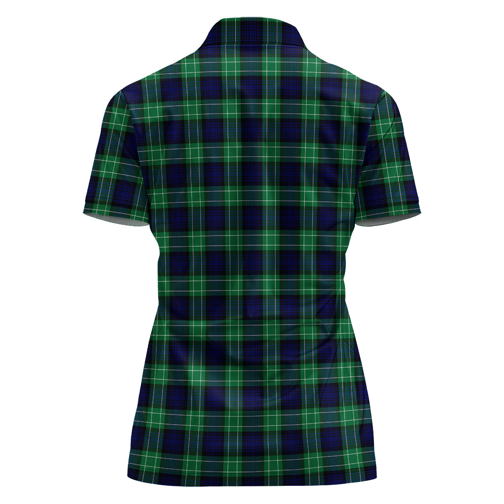 Abercrombie Tartan Polo Shirt with Family Crest For Women - Tartanvibesclothing