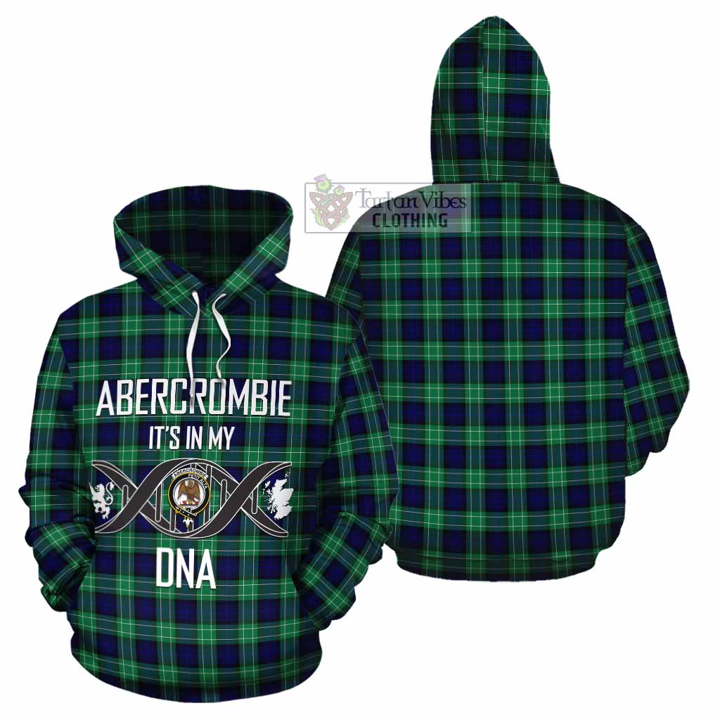 Tartan Vibes Clothing Abercrombie Tartan Cotton Hoodie with Family Crest DNA In Me Style