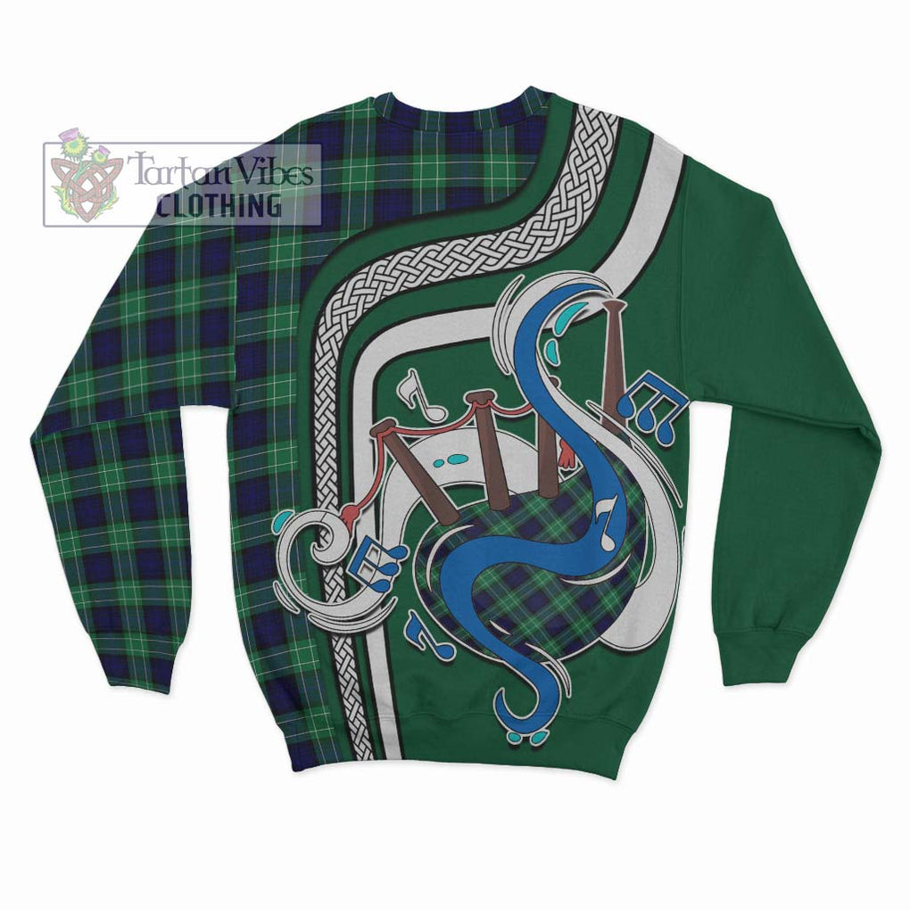 Abercrombie Tartan Sweatshirt with Epic Bagpipe Style - Tartanvibesclothing Shop