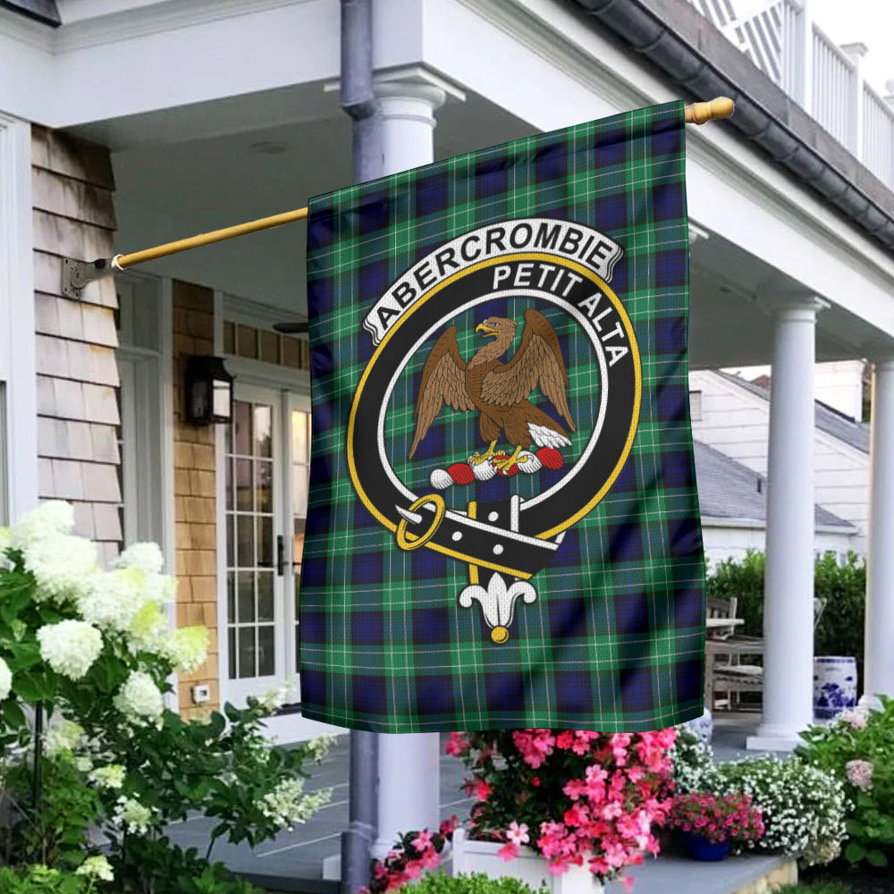 Abercrombie Tartan Flag with Family Crest - Tartan Vibes Clothing